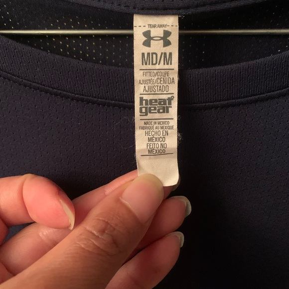 Body Armor HeatGear top, size M - lightweight, moisture-wicking. Navy Blue - Picture 5 of 9